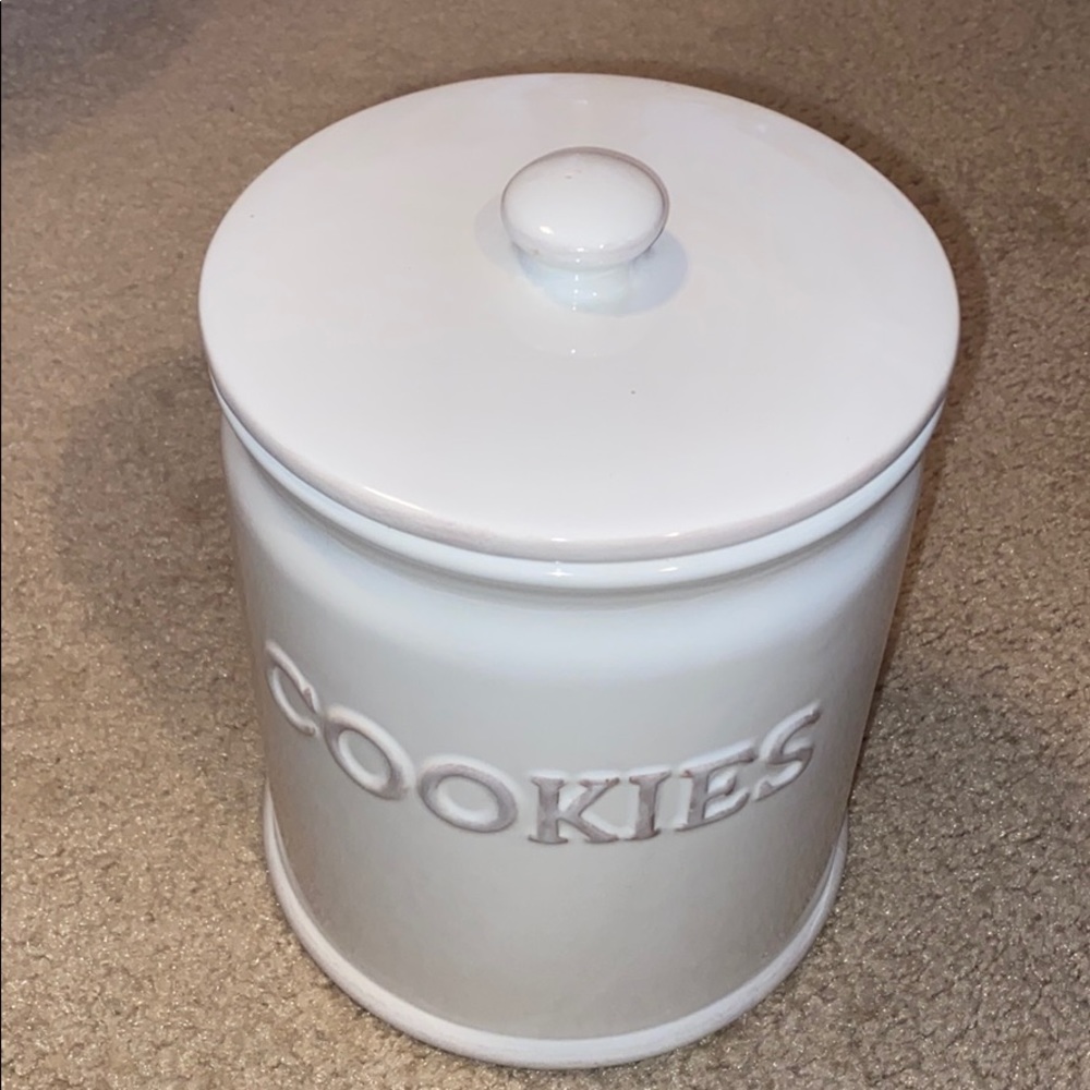 Palm Restaurant Ceramic Lidded Cookie Jar